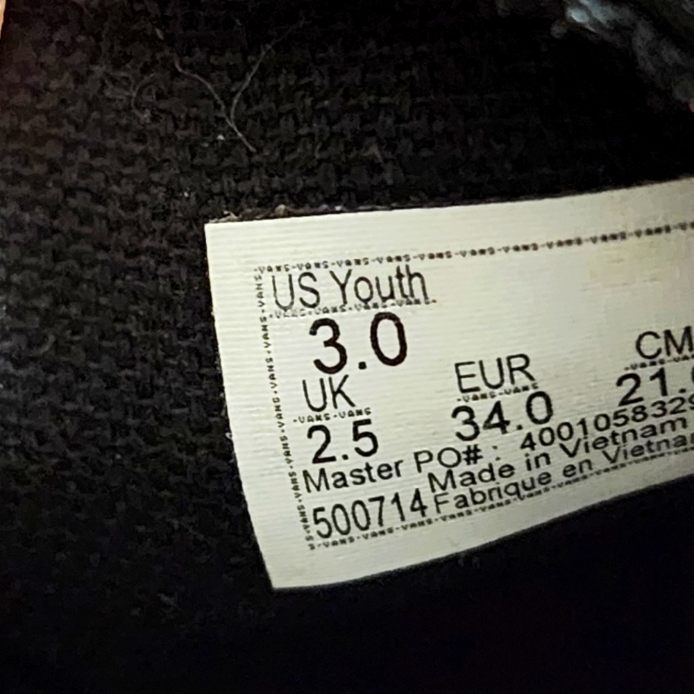 VANS Youth Sneakers / Shoes 👟 - Picture 7 of 7